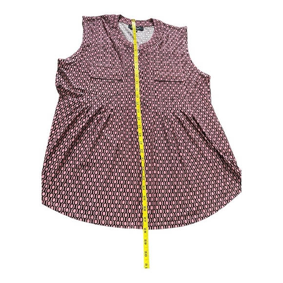 Lily Morgan sleeveless pink and black blouse size XL. - Picture 6 of 9